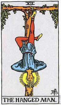 Tarot card meanings Hanged Man