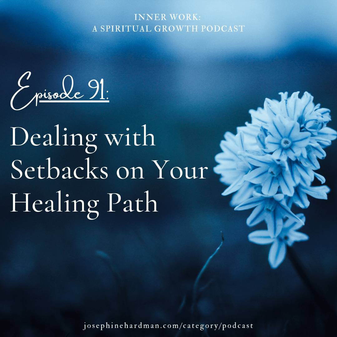 blue image white flower spiritual podcast healing setbacks
