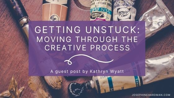 spiritual blog image of art supplies creative process