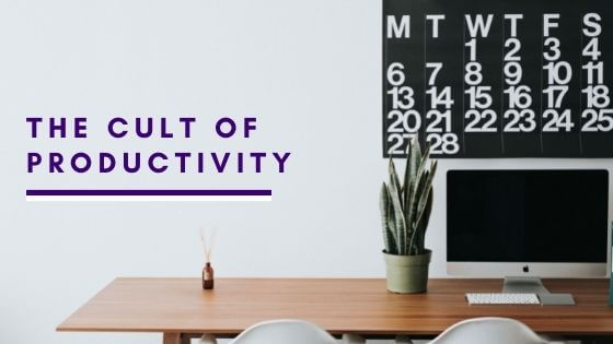 desk with computer and calendar spiritual blog on productivity