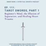 grey background sword spiritual podcast tarot