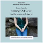 photo Josephine Hardman holding crystal spiritual podcast on healing grief