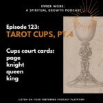 old cup with black background spiritual podcast tarot cups court cards