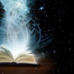 Akashic Records open book with light coming out