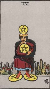 4 of pentacles tarot card