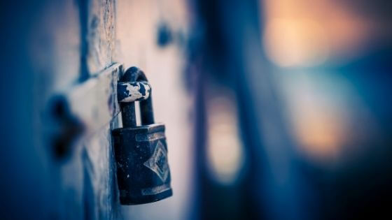 image of door with padlock