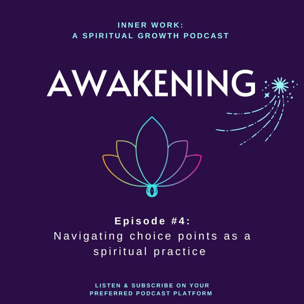 purple background lotus flower spiritual podcast inner work