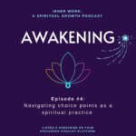 purple background lotus flower spiritual podcast inner work