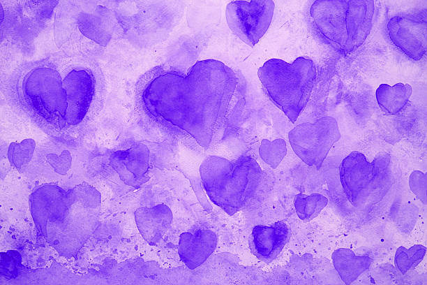 Purple Hearts background spiritual blog on desire