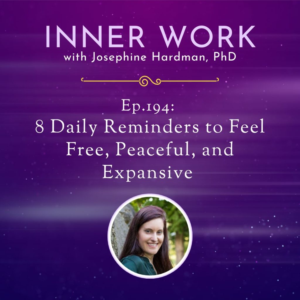 inner work spiritual growth podcast Josephine Hardman spiritual high vibration frequency
