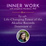 akashic records spiritual podcast with purple background